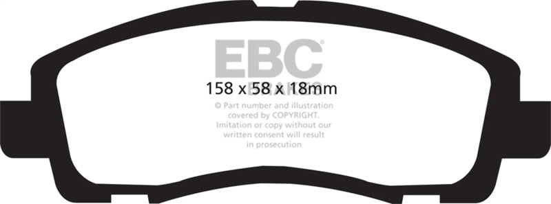 EBC 09-14 Acura TL 3.5 Yellowstuff Front Brake Pads - DP41753R