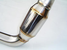 Load image into Gallery viewer, Invidia 02-07 WRX/STi Polished Divorced Waste Gate Downpipe with High Flow Cat - HS05SW1DPC