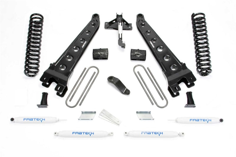 Fabtech 19-20 Ford F450/F550 4WD Diesel 6in Rad Arm Sys w/Coils & Perf Shks - K2335
