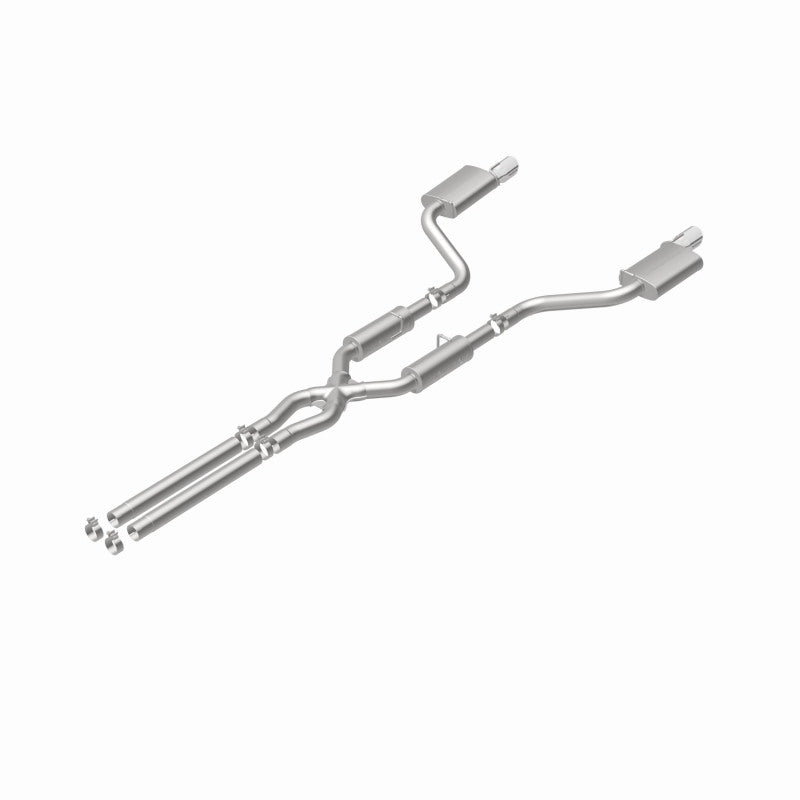MagnaFlow 11-12 Dodge Charger SRT-8 Hemi Dual Split Rear Exit Stainless Cat-Back Performance Exhaust - 15494