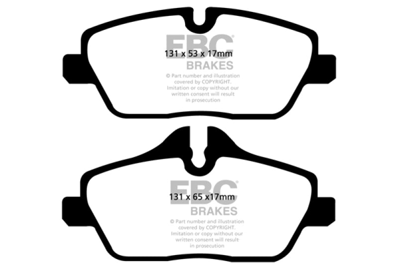 EBC 14+ Mini Hardtop 1.5 Turbo Cooper Redstuff Front Brake Pads - DP32056C