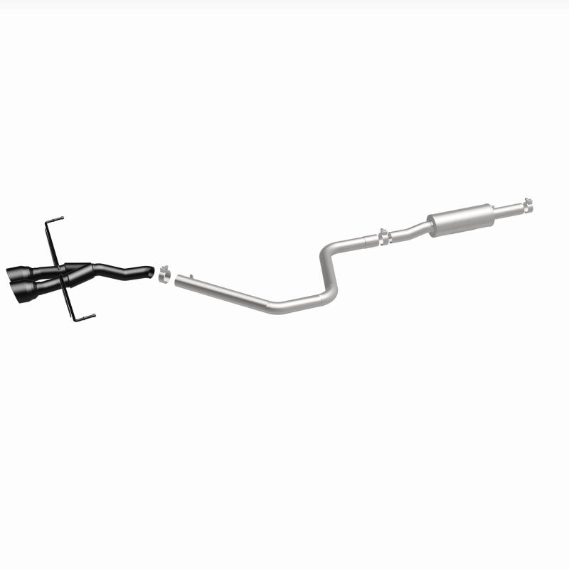 MagnaFlow 2019 Hyundai Veloster 1.6L 2.5in Center Exit Stainless Steel Cat-Back Exhaust w/Blk Tips - 19455