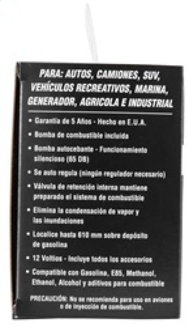 K&N Performance Electric Fuel Pump 1-2 PSI - 81-0400