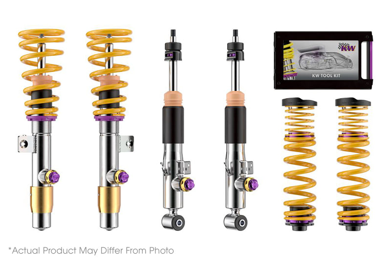KW Coilover Kit V4 Porsche 911 (991) Turbo Coupe & Cabrio w/ PASM - 3A771079