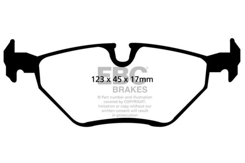 EBC 99-02 BMW Z3 Bluestuff Rear Brake Pads - DP51289NDX