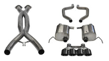 Load image into Gallery viewer, Corsa 15-19 Chevy Corvette Z06 3in Cat Back Exhaust Black Pro-Series Quad 4.5in Tip (Xtreme - 14766CBBLK