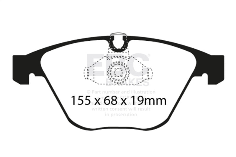 EBC 08-10 BMW M3 4.0 (E90) Redstuff Front Brake Pads - DP31449C