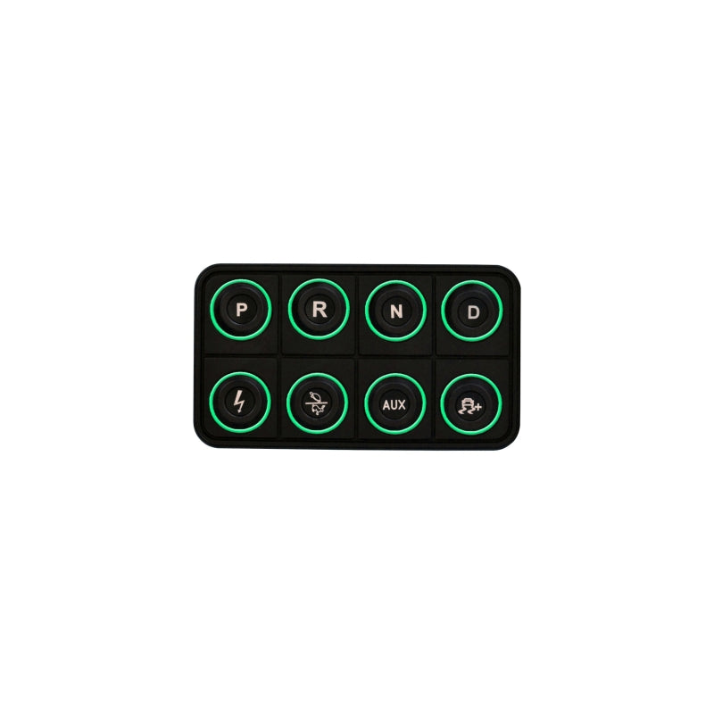 AEM EV 8 Button Keypad CAN Based Programmable Backlighting - 30-8400