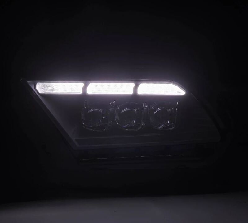 AlphaRex 10-12 Ford Mustang NOVA-Series LED Projector Headlights Blk w/Activ Light & Seq.Sig /SB DRL - 880489
