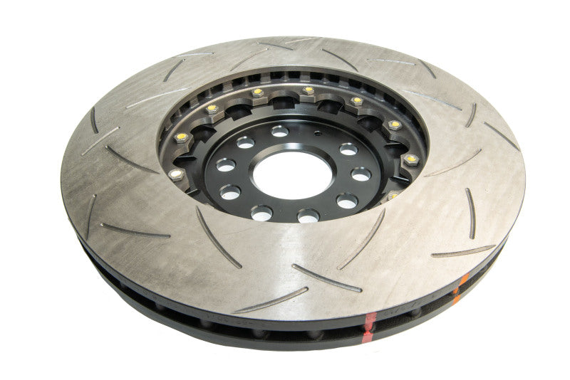 DBA 13-17 VW Golf R (MK7) 5000 Fully Assembled 2-Piece Rotor Black Hat T3 Slotted KP Front - DBA52830BLKS