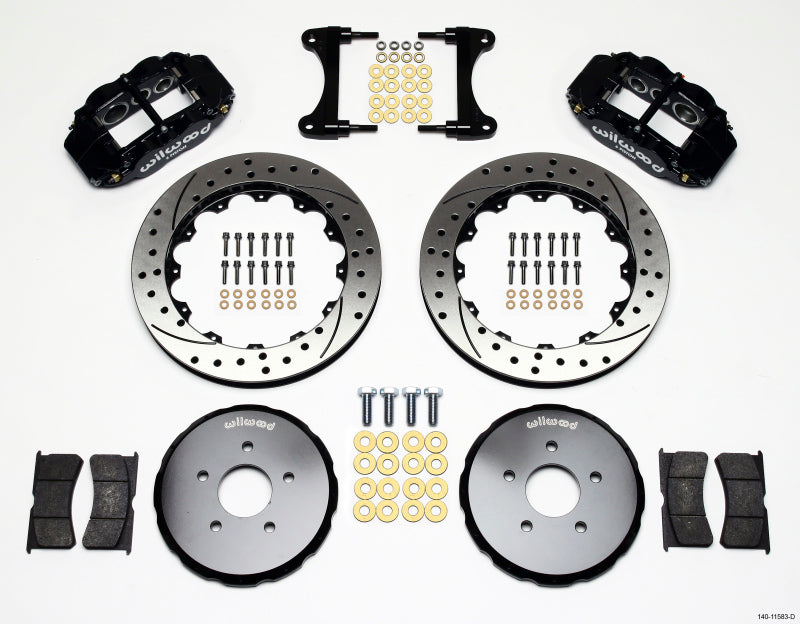 Wilwood Narrow Superlite 6R Front Hat Kit 13.06in Drilled Nissan 370Z/Fiti G37 - 140-11583-D