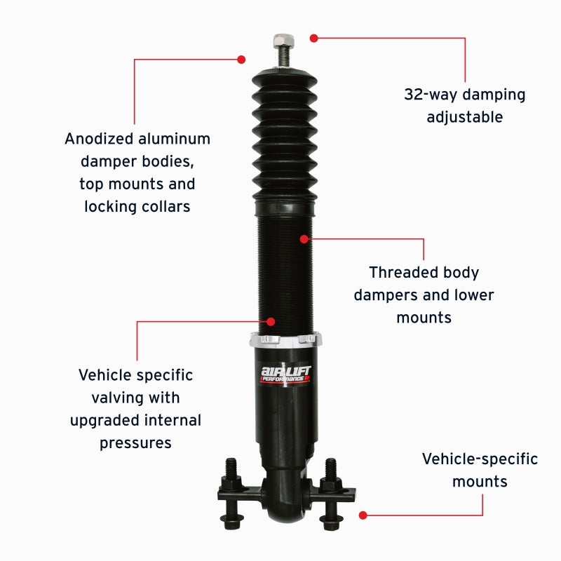 Air Lift Performance 15-23 Ford Mustang S550/24-25 S650 Air Suspension Rear Kit - 76507