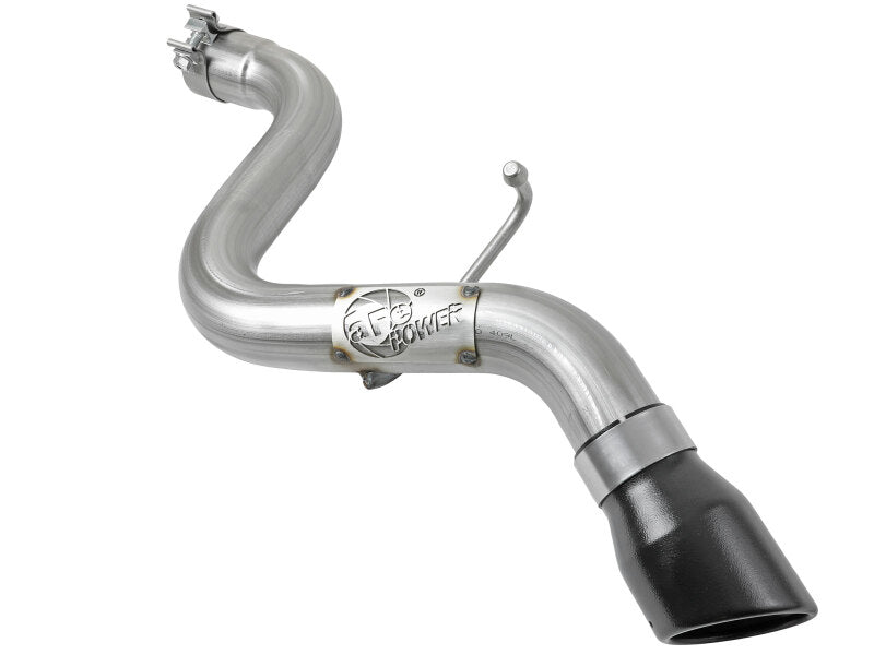 aFe MACH Force-Xp Axle-Back Exhaust System w/Black Tip 18-20 Jeep Wrangler L4-2.0T / V6-3.6L - 49-48070-1B