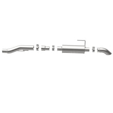 Load image into Gallery viewer, MagnaFlow Cat-Back, SS, 2.5/3in, Turn Down In Front Rear Tire 2015 Ford F150 5.0L V8 Ext Cab - 19083