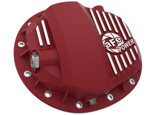 Load image into Gallery viewer, aFe Pro Series GMCH 9.5 Rear Diff Cover Red w/ Machined Fins 19-20 GM Silverado/Sierra 1500 - 46-71140R