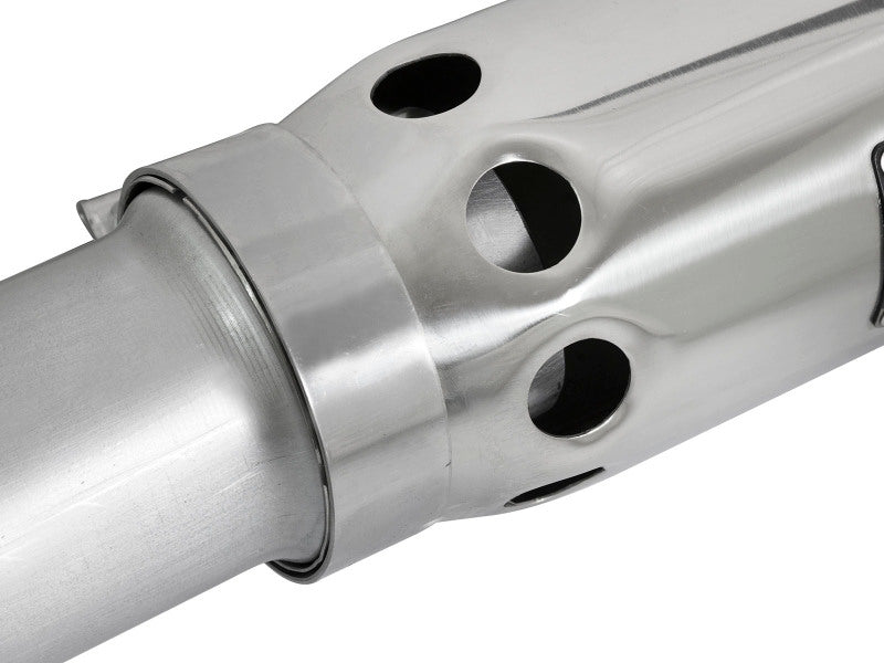 aFe LARGE BORE HD 3.5in DPF-Back Alum Exhaust w/Polished Tip 2016 GM Colorado/Canyon 2.8L (td) - 49-04064-P