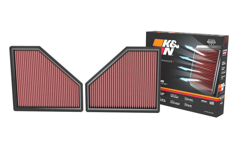 K&N 20-22 BMW M3 L6 3.0L F/I Replacement Air Filter - 33-3171