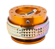 Load image into Gallery viewer, NRG Quick Release Kit - Pyramid Edition - Rose Gold Body / Neochrome Pyramid Ring - SRK-210RG/MC