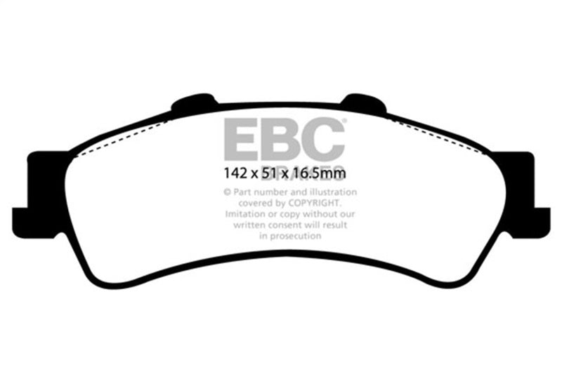 EBC 01-05 Cadillac Deville 4.6 HD Greenstuff Rear Brake Pads - DP21630