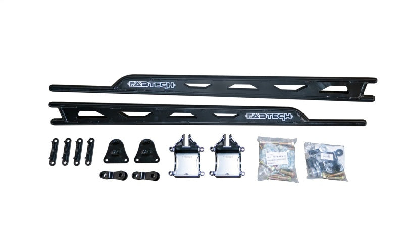 Fabtech 99-10 Ford F250/350 4WD Floating Rear Traction Bar System - FTS62003BK