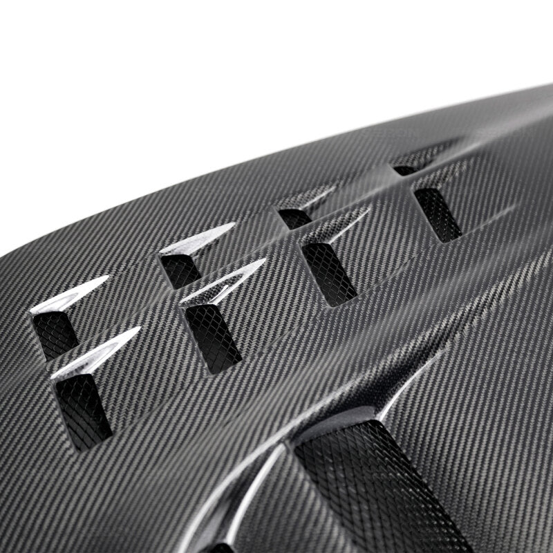 Seibon 03-07 Mitsubishi Evo 8 & 9 CW II Carbon Fiber Hood - HD0305MITEVO8-CWII