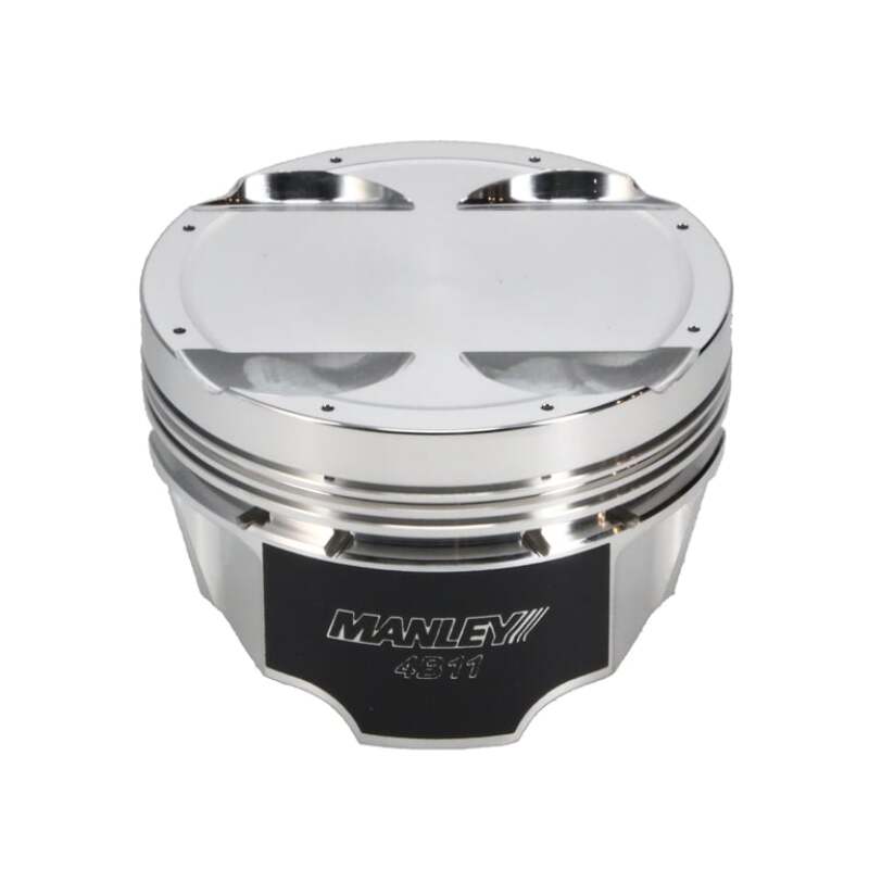 Manley Mitsubishi 4B11 86.5mm Bore 10.0:1 CR -3.5cc Dish Turbo Tuff Piston Set w/ Rings - 624305CE-4
