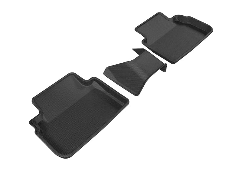 3D MAXpider 2017-2019 Subaru Impreza/Crosstrek Kagu 2nd Row Floormats - Black - L1SB02221509