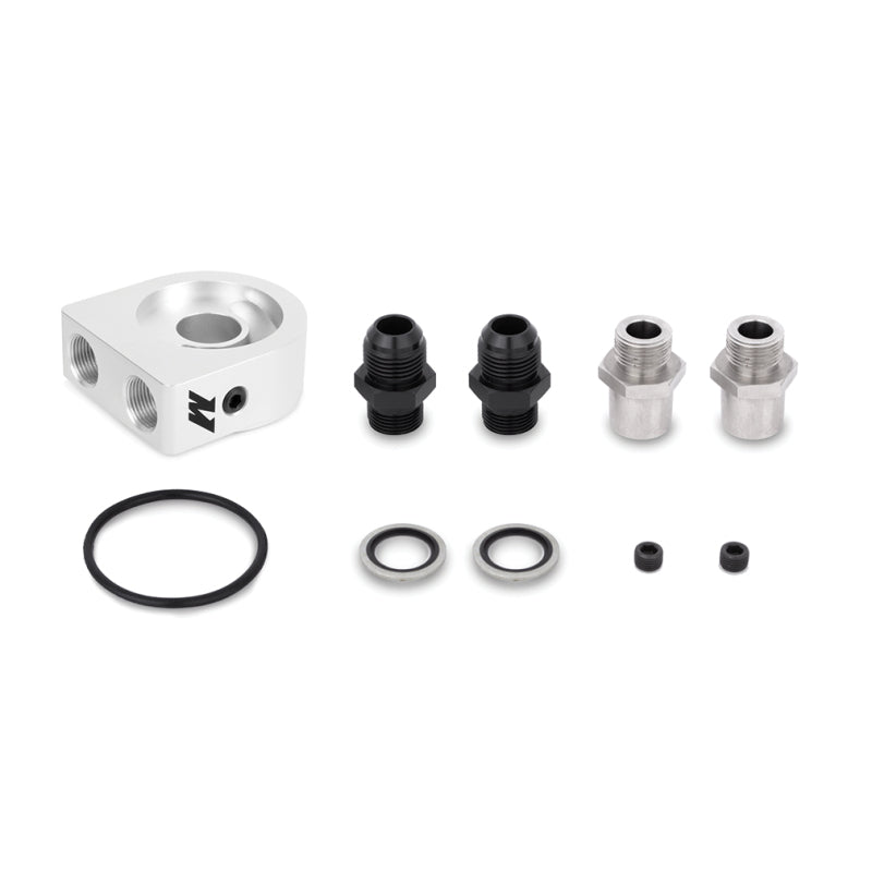 Mishimoto Universal Oil Cooler Kit 16-Row Silver - MMOC-U16SL