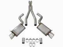Load image into Gallery viewer, aFe Mach Force-Xp 3in CB Stainless Steel Dual Exhaust System w/Polished Tips 09-15 Cadillac CTS-V - 49-34063-P
