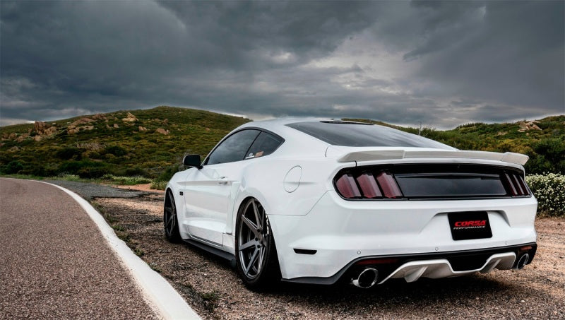 Corsa 2015-2017 Ford Mustang GT 5.0 3in Cat Back Exhaust Polish Dual Tips (Sport) - 14332