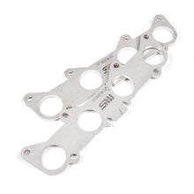 Load image into Gallery viewer, Stainless Works Ford 5.2L/5.0L Coyote Round Port Shaped Header 304SS Exhaust Flanges 2in Primaries - HFFORD5.0200