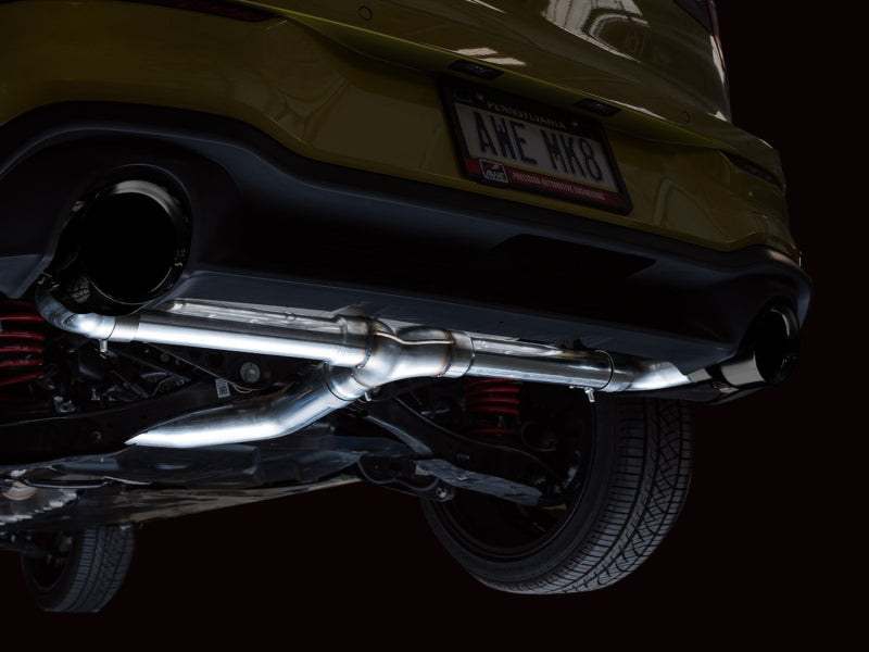 AWE Tuning 2022 VW GTI MK8 Track Edition Exhaust - Diamond Black Tips - 3020-33658
