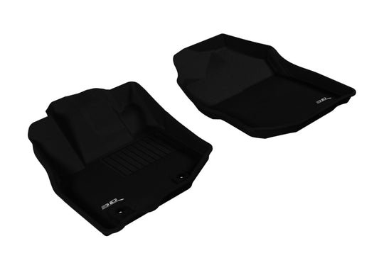 3D MAXpider 2009-2013 Honda Fit Kagu 1st Row Floormat - Black - L1HD04211509