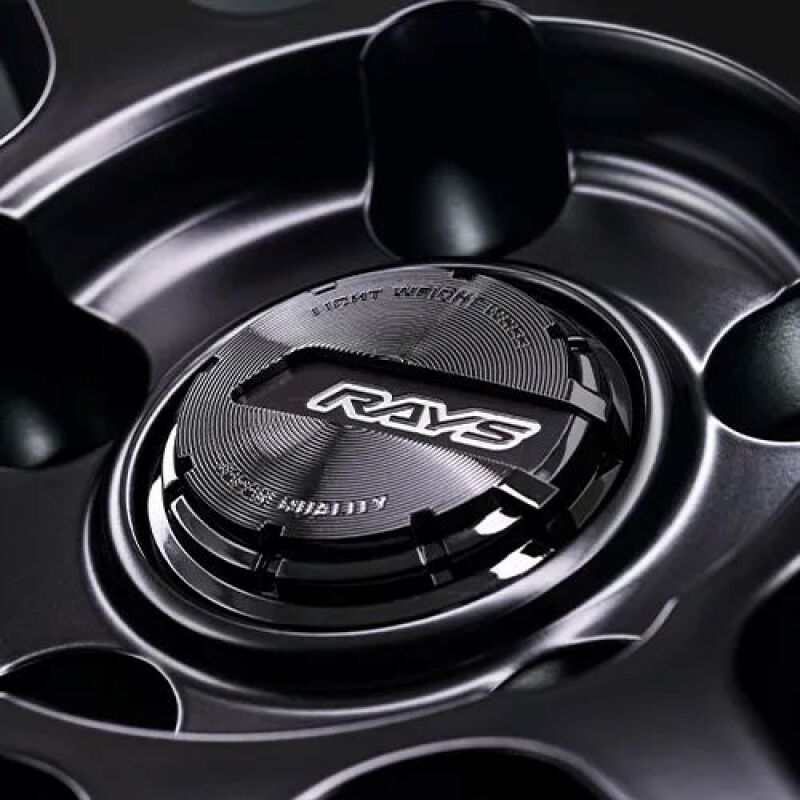 Gram Lights 57NR LIMITED II 18x9.5 +22 5-114.3 Semigloss Black Wheel w/ Black Cap/Stickers/Air Valve - WGN2X22ESB