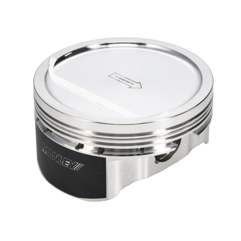 Manley Small Block Chevrolet LS Series 4.130in Bore 1.115in Comp -18cc Dish Piston Set -E/D - 596305CE-8