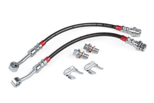 APR 17-20 Audi RS3/15-24 Volkswagen Golf R Braided Stainless Steel Brake Line Set - Rear - BRK00051