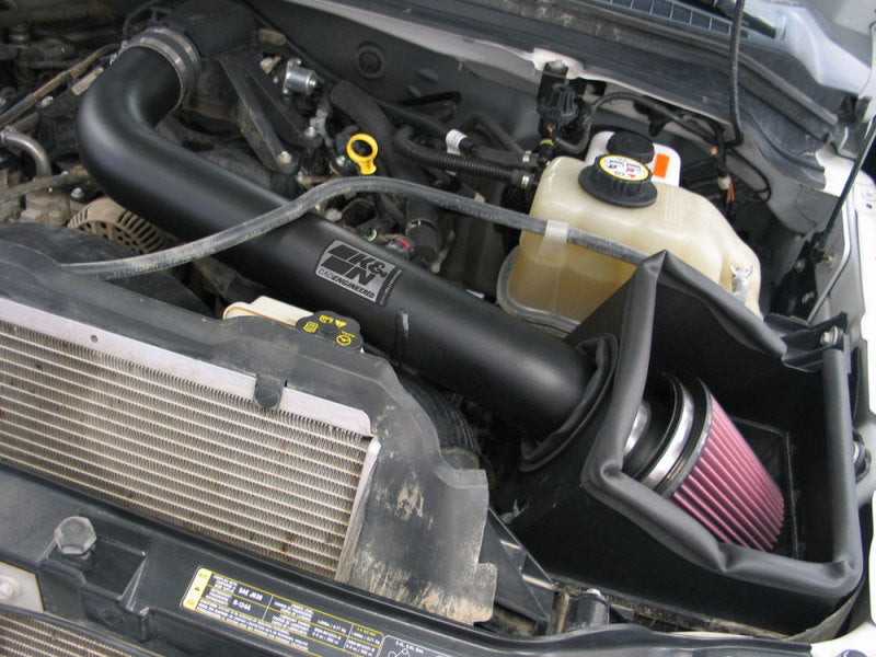 K&N 07-08 Ford F250 SD V8-5.4L Black High Flow Performance Kit - 77-2577KTK