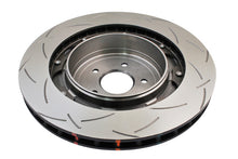 Load image into Gallery viewer, DBA 09+ Nissan GTR R-35 Rear Slotted 5000 Series 2 Piece Rotor Assembled w/ Black Hat - DBA52321BLKS