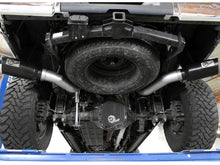 Load image into Gallery viewer, aFe Large Bore-HD 4in 409 Stainless Steel DPF-Back Exhaust w/Black Tip 15-16 Ford Diesel V8 Trucks - 49-43122-B