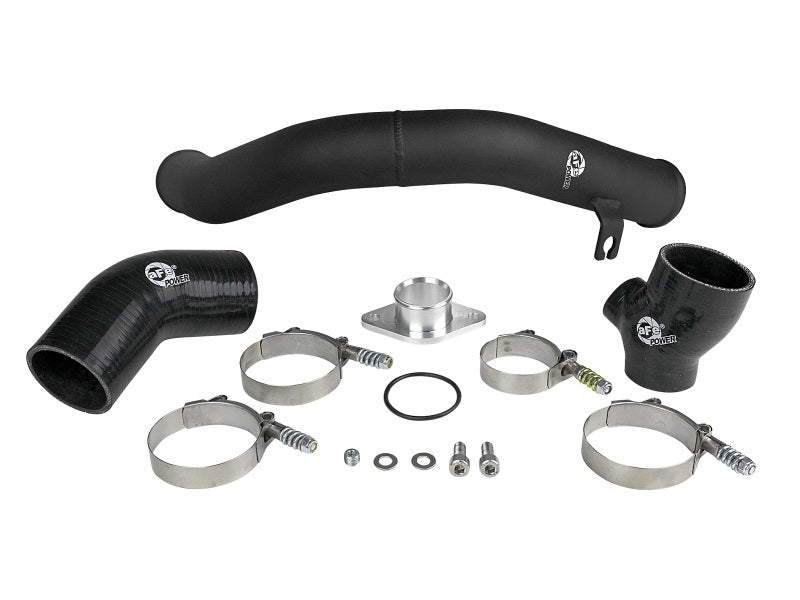 aFe BladeRunner 2.5in Aluminum Hot Side Charge Pipe 15-20 Subaru WRX 2.0T - Black - 46-20378-B