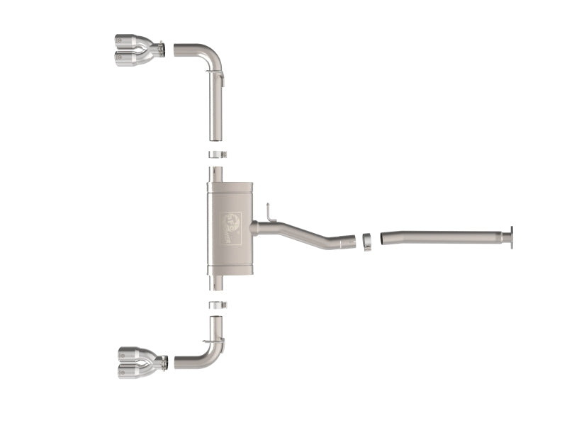aFe 22-25 Lexus NX250 2.5L SS-304 Cat-Back Exhaust w/ Polished Tips - 49-36084-P