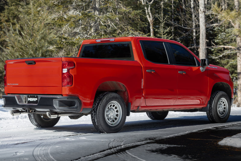 MBRP 2019+ Chevrolet Silverado 1500 / 2019+ GMC Sierra 1500 T304 SS 3in Armor Pro Cat-Back Exhaust - S5021304