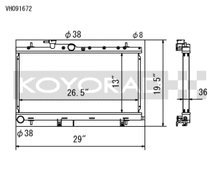 Load image into Gallery viewer, Koyo 03-07 Subaru Impreza WRX/STI (MT / w/ Filler Neck) Radiator - VH091672