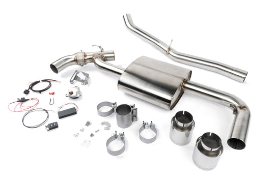 Dinan 17-24 Mini Cooper Clubman/Countryman S ALL4 (F54/F60) Valved Axleback Exhaust - Polished Tips - D660-0084