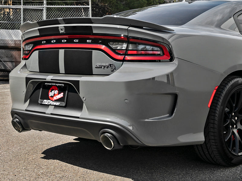 aFe MACH Force-XP 4-1/2in Carbon Fiber OE Replacement Exhaust Tips - 15-19 Dodge Charger/Hellcat - 49C32068-C