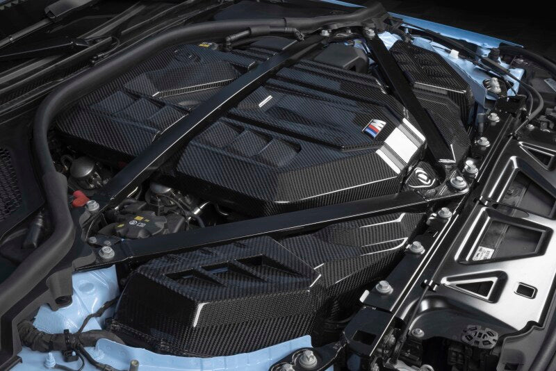 Dinan 21-27 BMW M2/M3/M4 (G80/G82/G87) Gloss Carbon Fiber Engine Cover w/Matte Accents - D590-0005