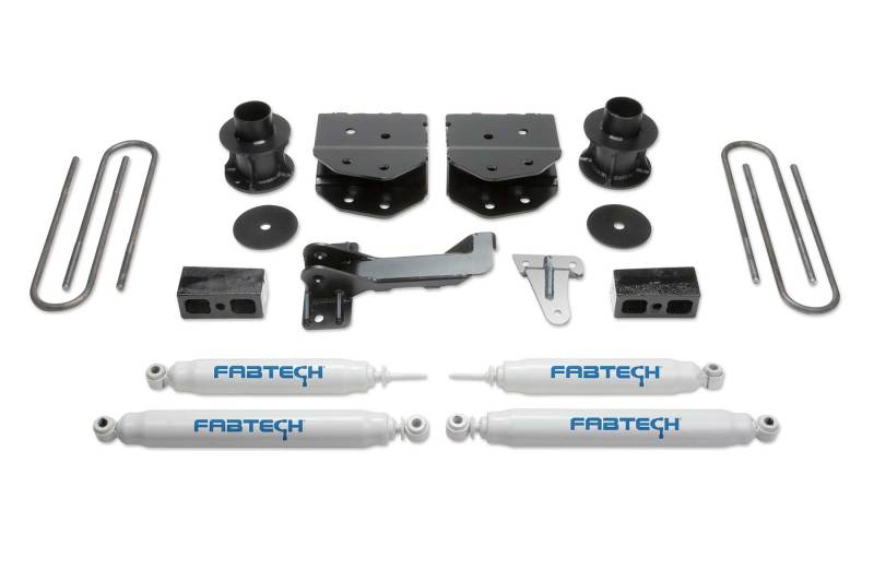 Fabtech 08-16 Ford F250/350/450 4WD 8 Lug 4in Budget Sys w/Perf Shks - K2160