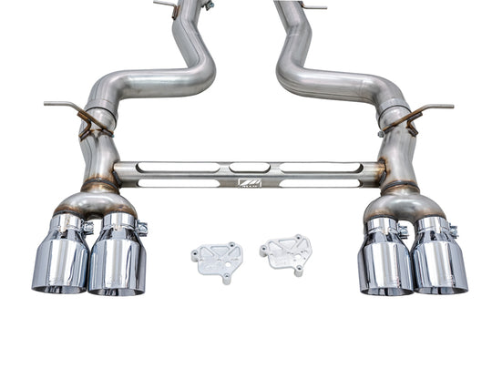 AWE Tuning BMW F8X M3/M4 Track Edition Cat-Back Exhaust - Chrome Silver Tips - 3020-42082