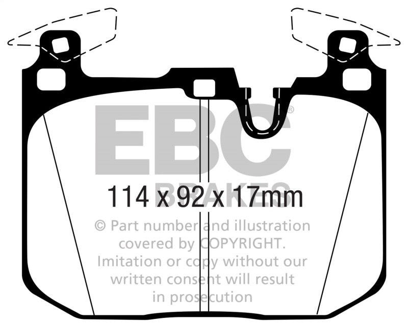 EBC 16-18 BMW M2 3.0L Turbo Redstuff Front Brake Pads - DP32360C
