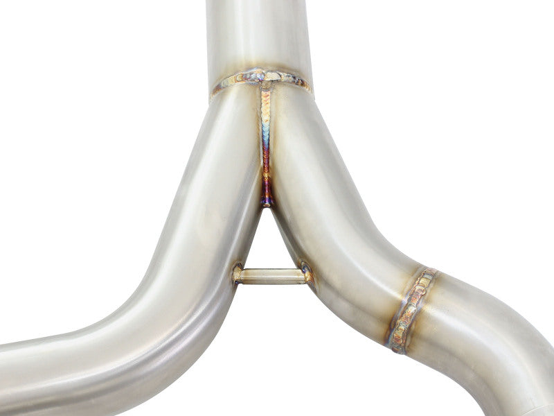 aFe MACHForce XP SS-304 Black Tip 2.5in Dia Axle Back Exhaust 12-15 BMW 335i (F30) 3.0L (t) - 49-36325-B